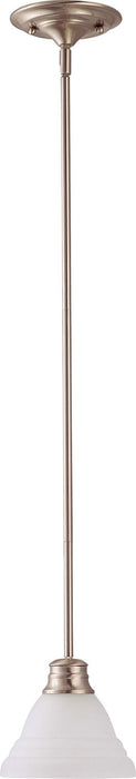 Empire 1 Light 7" Mini Pendant in Brushed Nickel