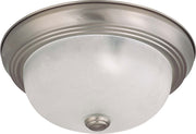 11.38" 2-Light Flush Mount in Brushed Nickel