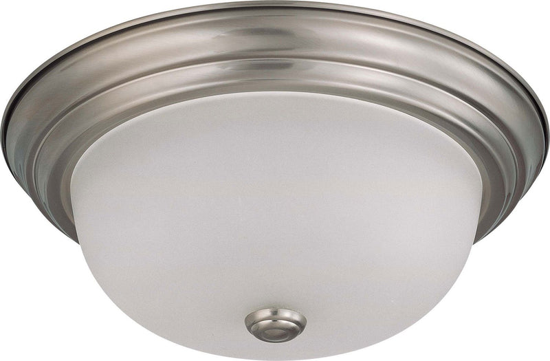 13.25" 2-Light Flush Mount in Brushed Nickel