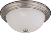 15.25" 3-Light Flush Mount in Brushed Nickel