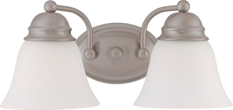 Empire 2 Light 15" Vanity in Brushed Nickel