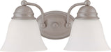 Empire 2 Light 15" Vanity in Brushed Nickel