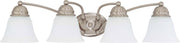 Empire 4-Light Bath Vanity Light in Brushed Nickel