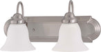 Ballerina 2 Light 18" Vanity in Brushed Nickel