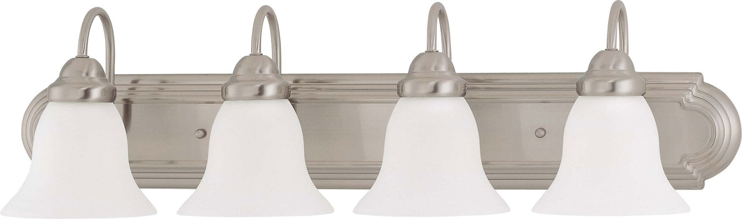 Ballerina 4 Light 30" Vanity in Brushed Nickel