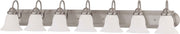 Ballerina 7-Light Bath Vanity Light in Brushed Nickel