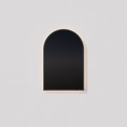 Avior 32"x40" Arched Lighted Mirror in Black
