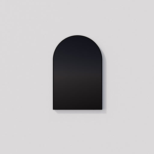 Avior 32"x40" Arched Lighted Mirror in Black
