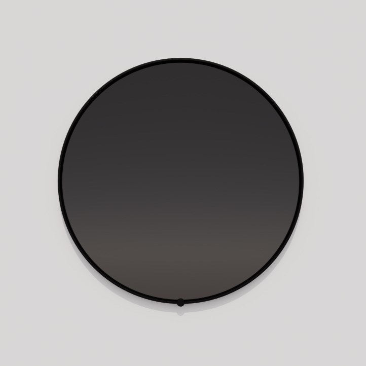 Avior Round 30" Lighted Mirror in Black