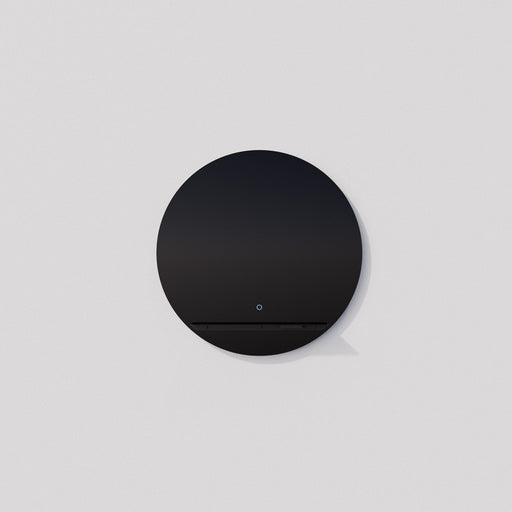 Skylight 30" Round Lighted Mirror in Black