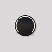Skylight 48" Round Lighted Mirror in Black