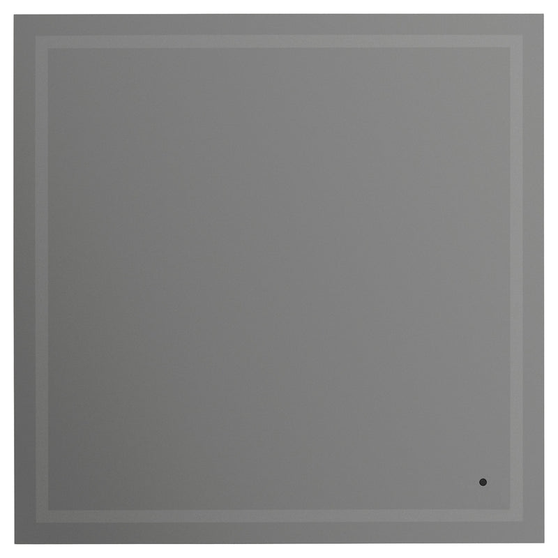 Track 36"x36" Lighted Mirror in Black