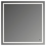 Track 36"x36" Lighted Mirror in Black