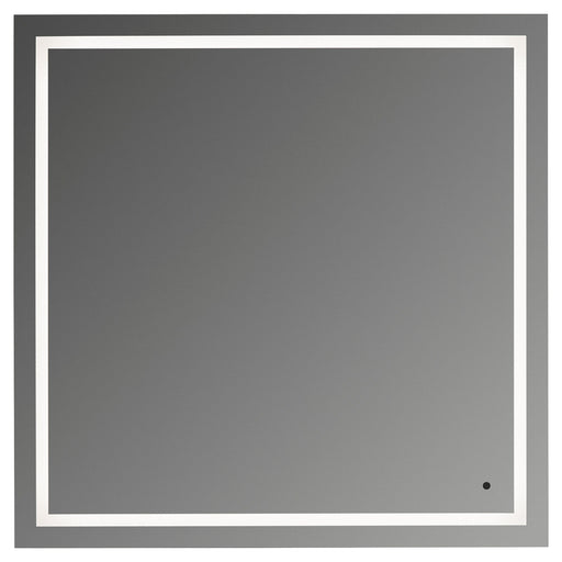 Track 36"x36" Lighted Mirror in Black