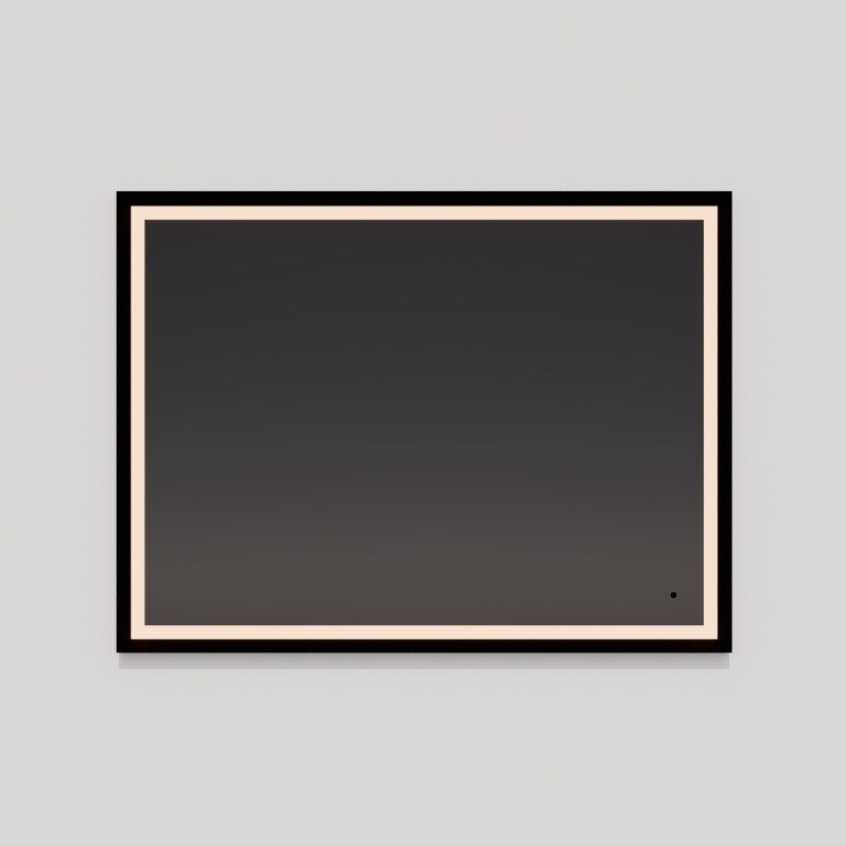 Dusk 18"x24" Lighted Mirror in Black
