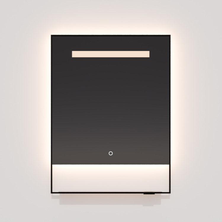 Castore 20"x32" Lighted Mirror in Black