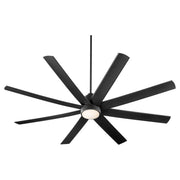 Cosmo 70" 8-Blade Ceiling Fan in Black