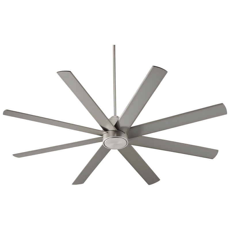 Cosmo 70" 8-Blade Ceiling Fan in Satin Nickel