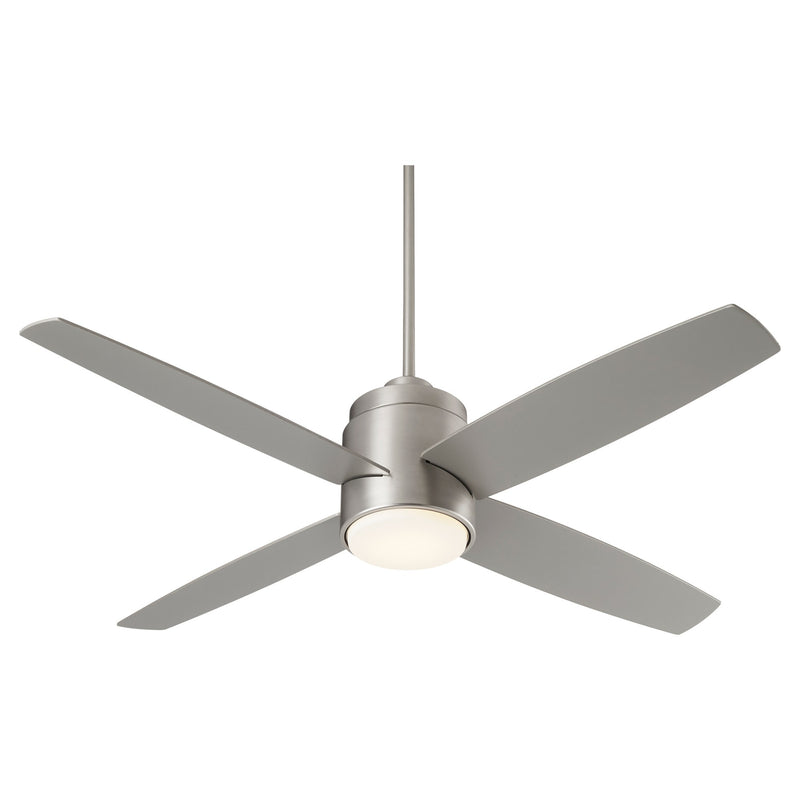 Oslo 52" 4-Blade Ceiling Fan in Satin Nickel