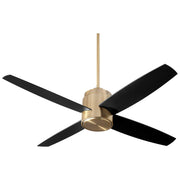 Oslo 52" 4-Blade Ceiling Fan in Aged Brass