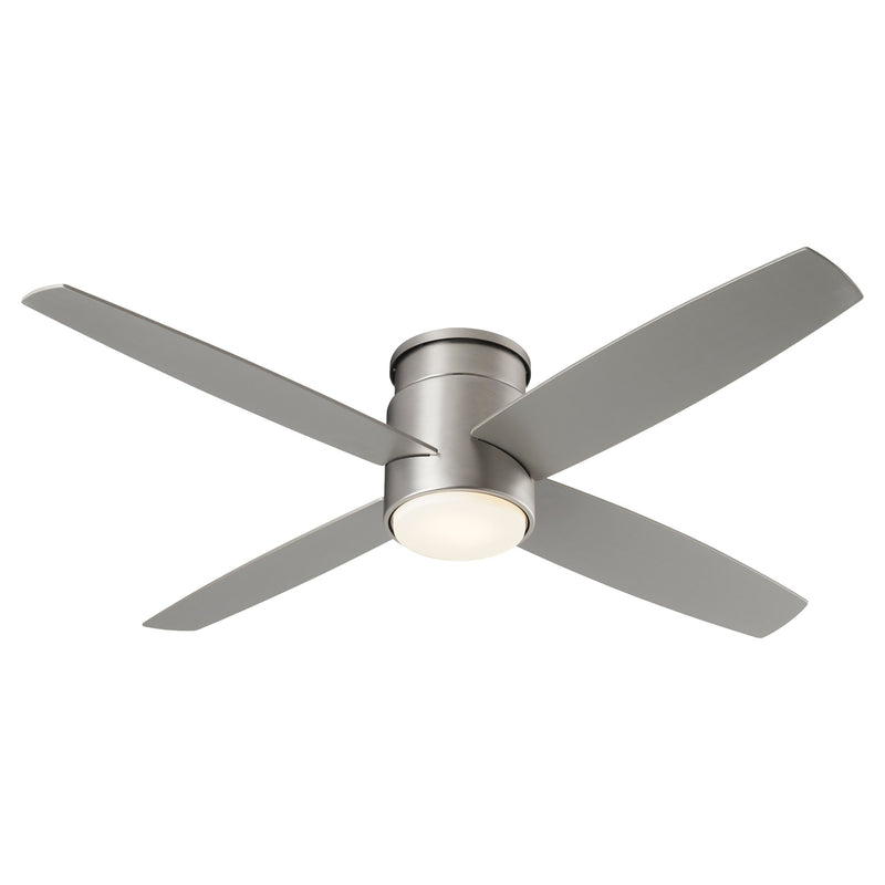 Oslo 52" Hugger Ceiling Fan in Satin Nickel