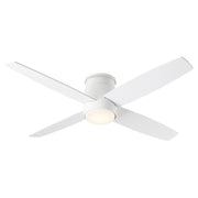Oslo 52" Hugger Ceiling Fan in White