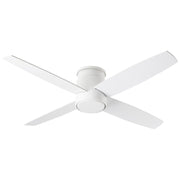 Oslo 52" Hugger Ceiling Fan in White