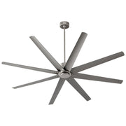 Fleet 72" 8-Blade Ceiling Fan in Satin Nickel