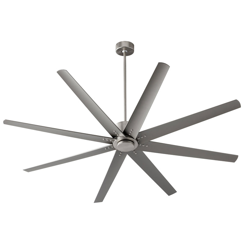 Fleet 72" 8-Blade Ceiling Fan in Satin Nickel