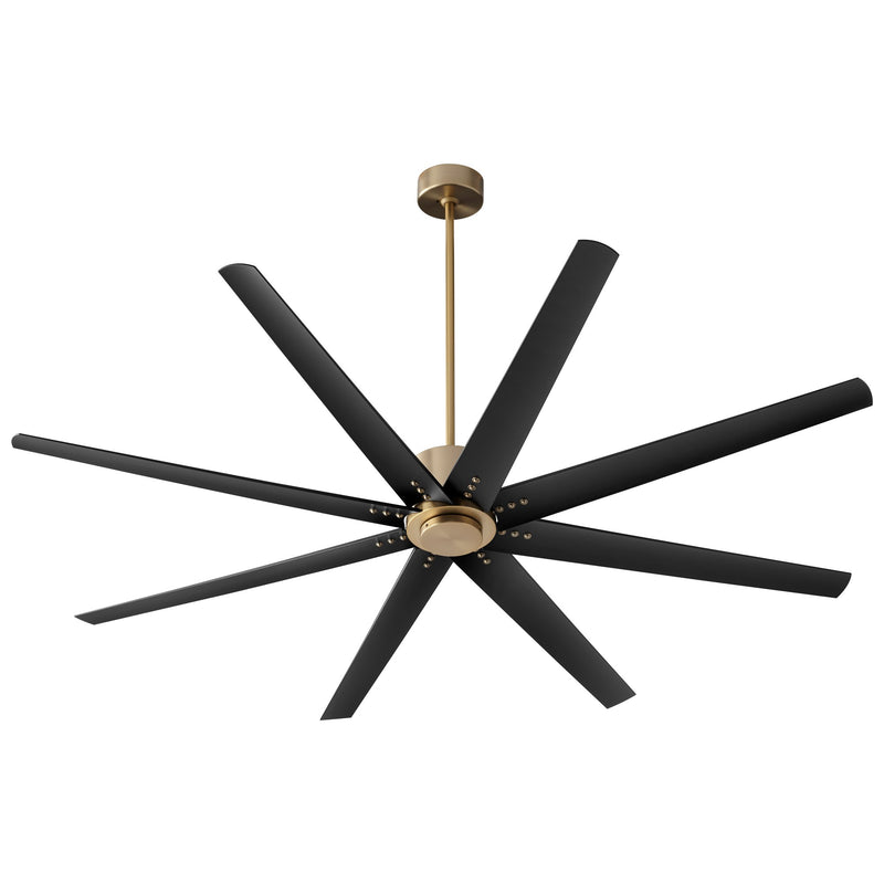 Fleet 72" 8-Blade Ceiling Fan in Aged Brass
