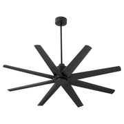 Fleet 56" 8-Blade Ceiling Fan in Black