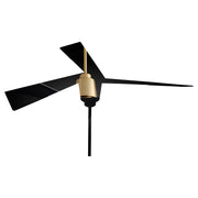 Dynamo 54" Ceiling Fan in Aged Brass / Black