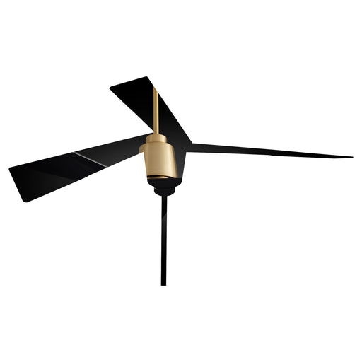 Dynamo 54" Ceiling Fan in Aged Brass / Black