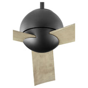 Rondure 54" 3-Blade Ceiling Fan in Black