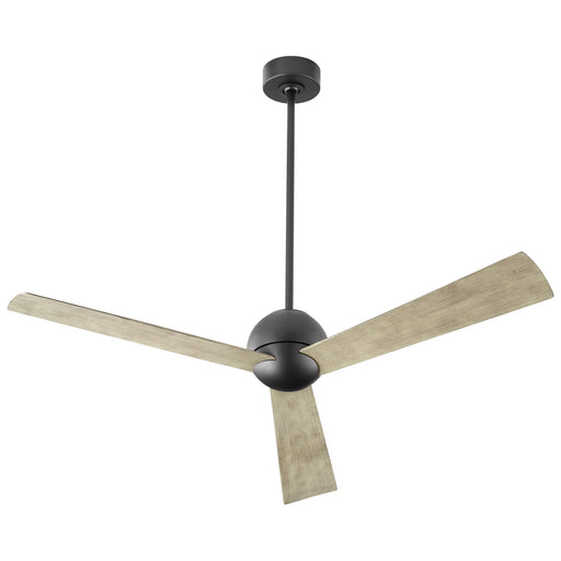 Rondure 54" 3-Blade Ceiling Fan in Black
