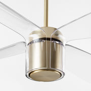 Samaran 60" 4-Blade Ceiling Fan in Aged Brass