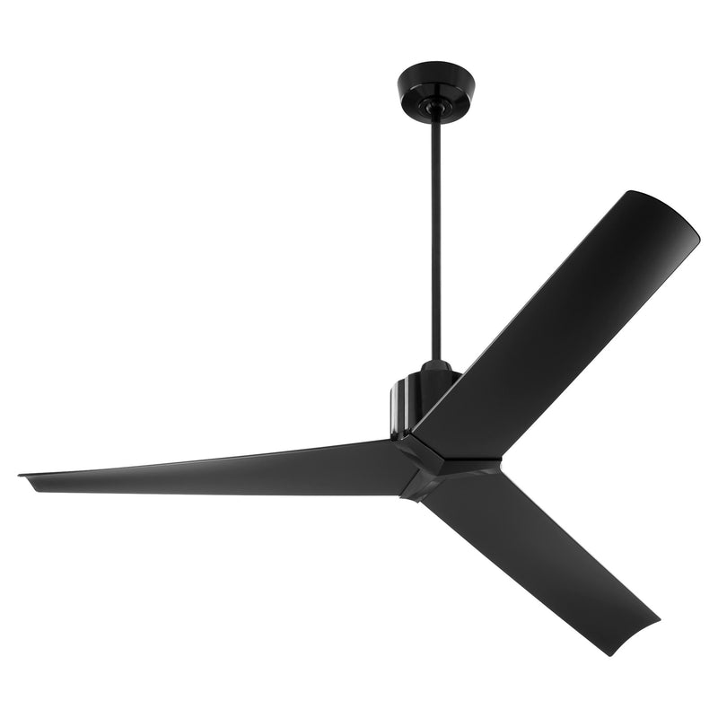 Strato 60" 3-Blade Ceiling Fan in Black