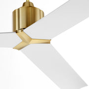 Strato 60" 3-Blade Ceiling Fan in Aged Brass / White