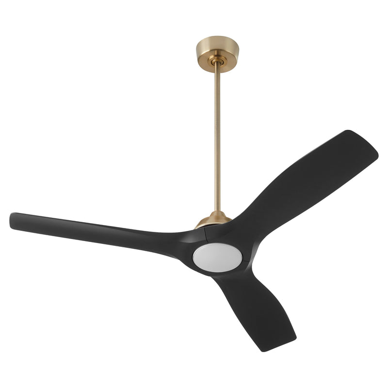 Avalon 52" 3-Blade Ceiling Fan in Aged Brass