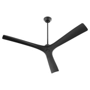 Mecca 64" 3-Blade Ceiling Fan in Black