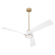 Heyday 56" 3-Blade Ceiling Fan in Aged Brass