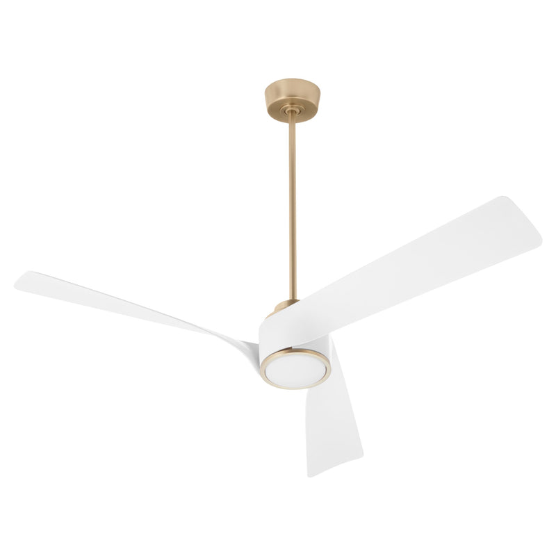 Heyday 56" 3-Blade Ceiling Fan in Aged Brass