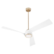 Heyday 56" 3-Blade Ceiling Fan in Aged Brass