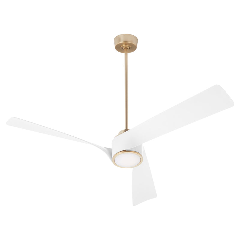 Heyday 56" 3-Blade Ceiling Fan in Aged Brass