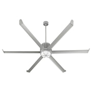 Enorme 78" 6-Blade Outdoor Ceiling Fan in Classic Nickel