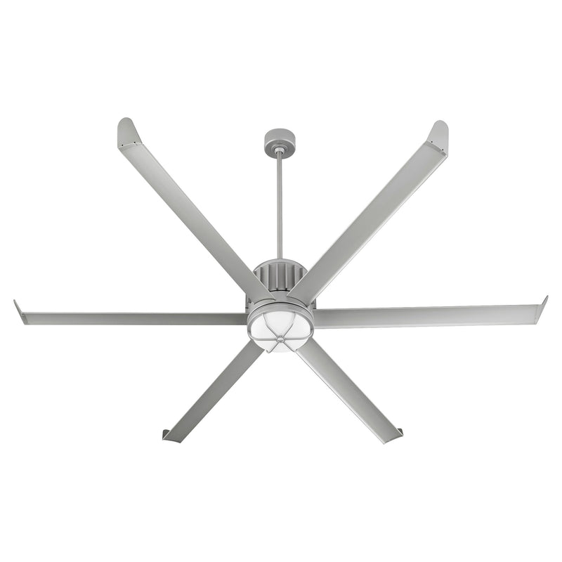 Enorme 78" 6-Blade Outdoor Ceiling Fan in Classic Nickel