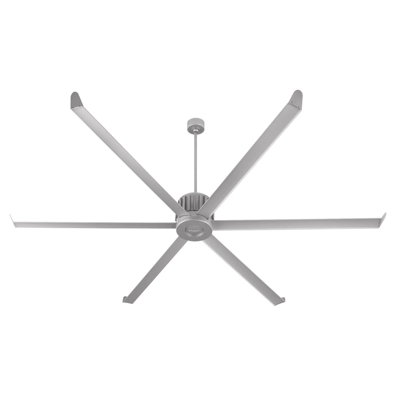 Enorme 100" 6-Blade Outdoor Ceiling Fan in Classic Nickel