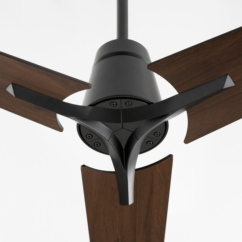 Halcyon 56" 3-Blade Ceiling Fan in Black