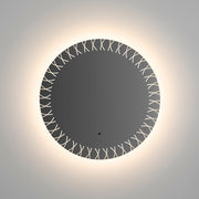 XO 36" Round Lighted Mirror in Standard