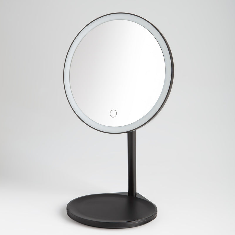 Solo 5X LED Makeup Mirror in Black